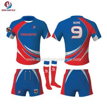 Profesyonel yüceltilmiş en iyi gençlik Rugby Jersey tasarım